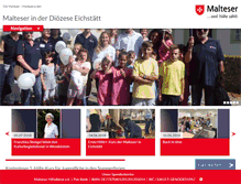 Tablet Screenshot of malteser-eichstaett.de